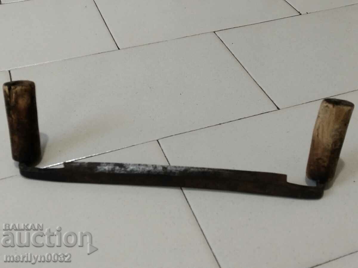 Auction Old hand wrought iron tool Auction Old hand wrought iron tool