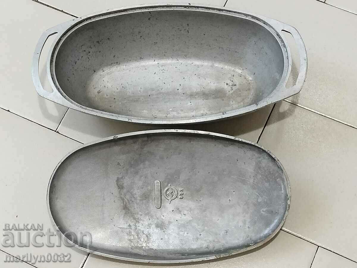 Auction Old aluminum casserole dish USSR casserole dish casserole Auction Old aluminum casserole dish USSR casserole dish casserole
