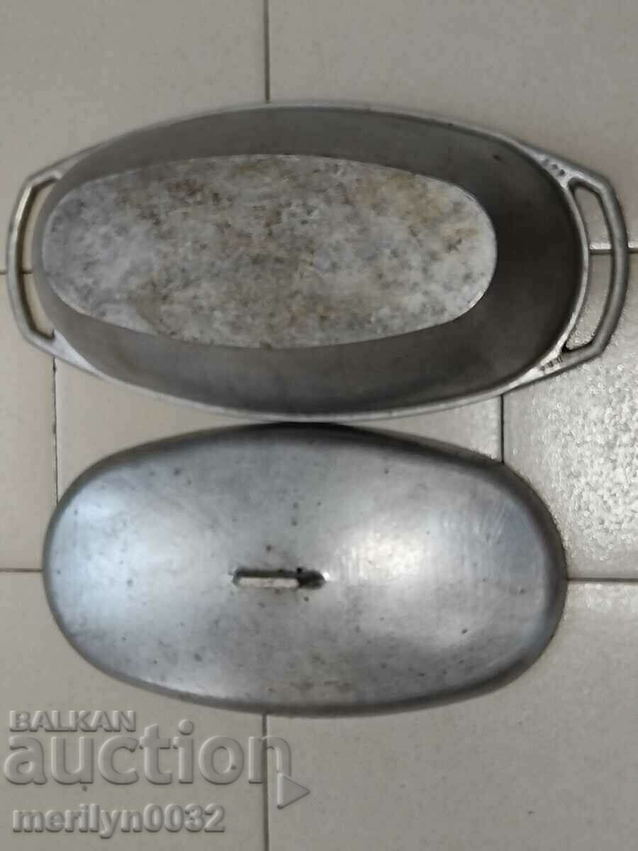 Old aluminum casserole dish USSR casserole dish casserole - 6 Old aluminum casserole dish USSR casserole dish casserole - 6