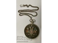 MOLNI SOVIET POCKET WATCH WITH DOUBLE LIPS