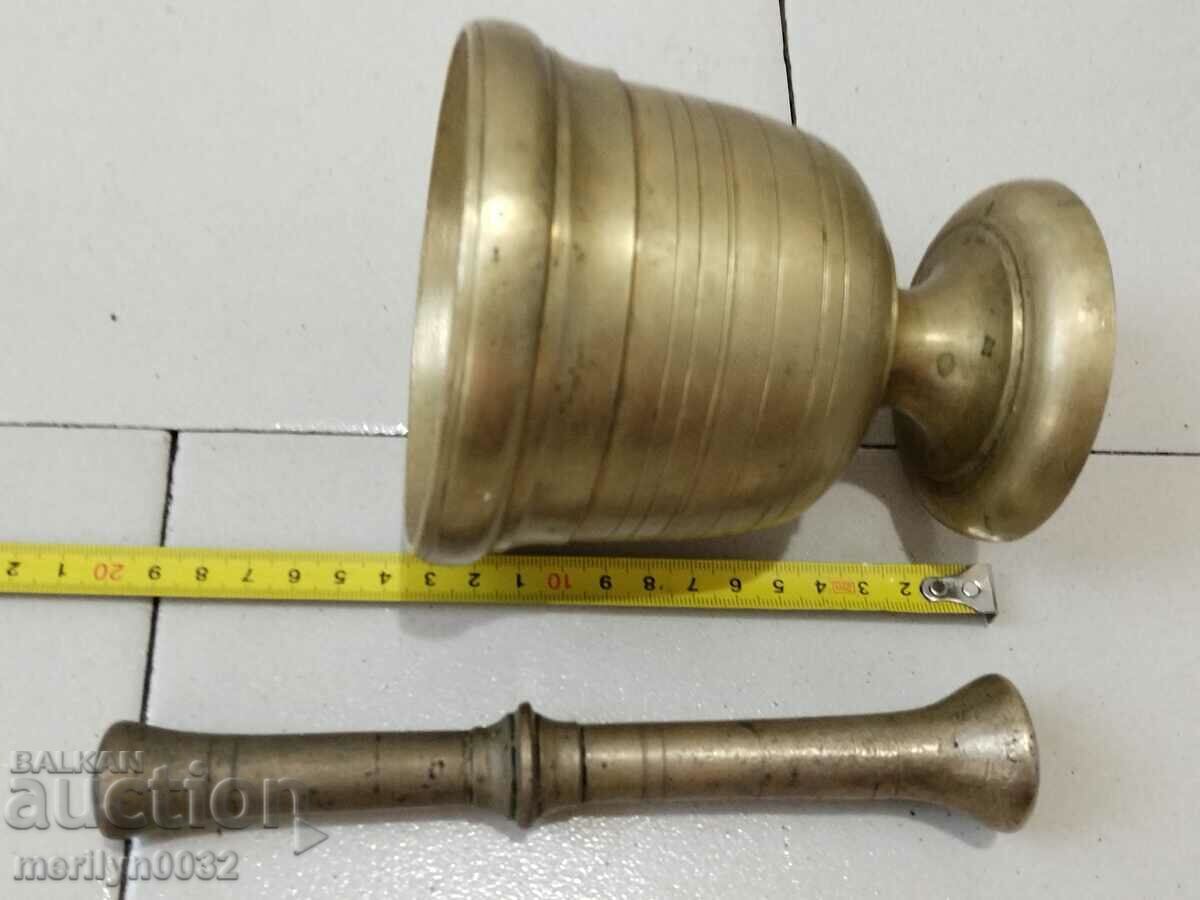 Old bronze mortar, pestle, mortar - 5 Old bronze mortar, pestle, mortar - 5