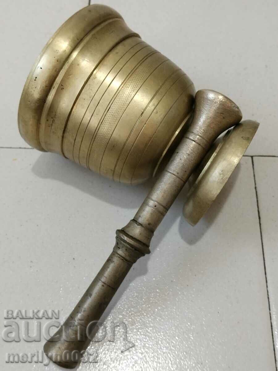 Old bronze mortar, pestle, mortar - 7 Old bronze mortar, pestle, mortar - 7