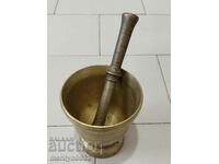 Old bronze mortar, pestle, mortar