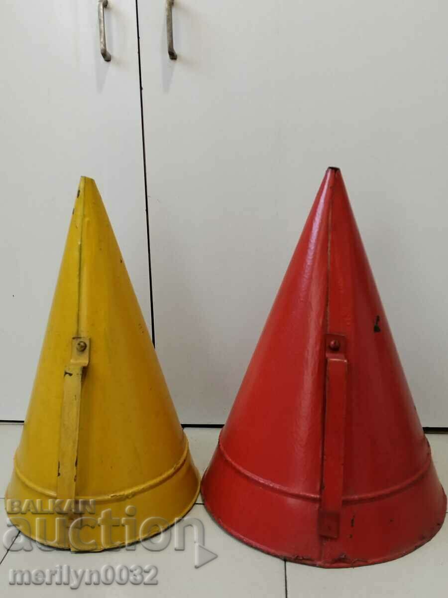 Auction Old metal bin, a pair of 2 pieces, from a park early in the 1960s, NRB Auction Old metal bin, a pair of 2 pieces, from a park early in the 1960s, NRB