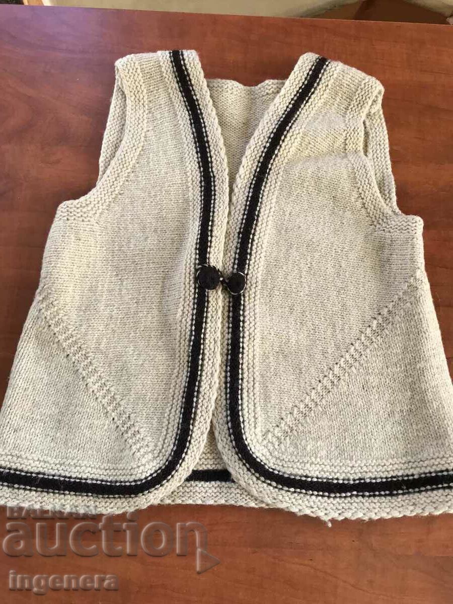 VEST WOOL NEW HANDMADE KNIT