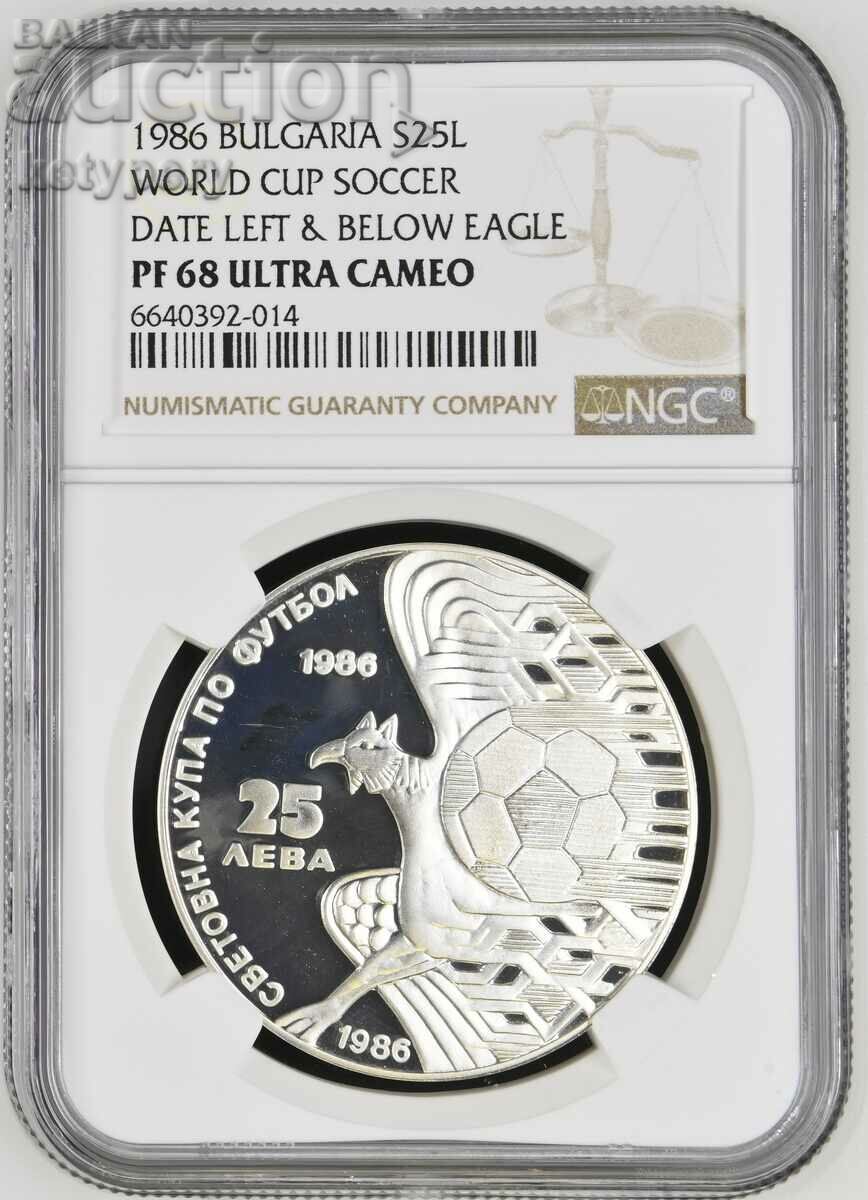 BGN 25 1986 - Griffin NGC PF 68 Ultra Cameo