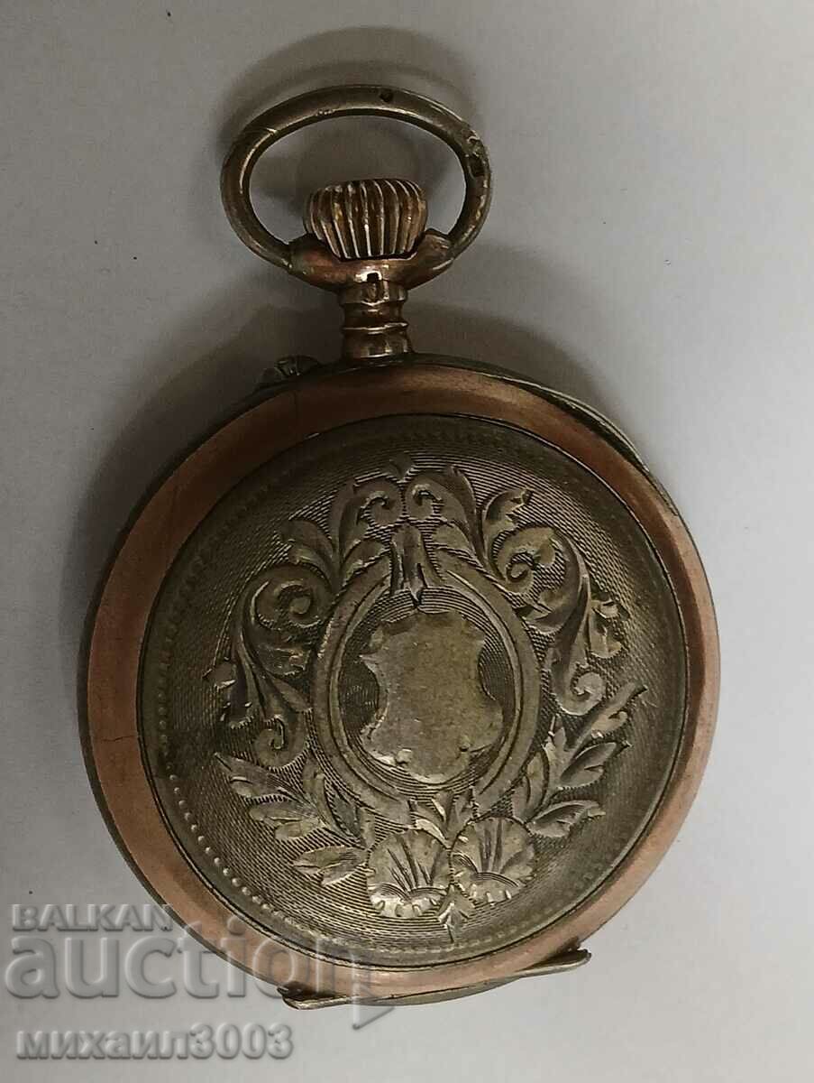 SOLID SWISS SILVER POCKET WATCH with price 160.00 BGN | € 81.81