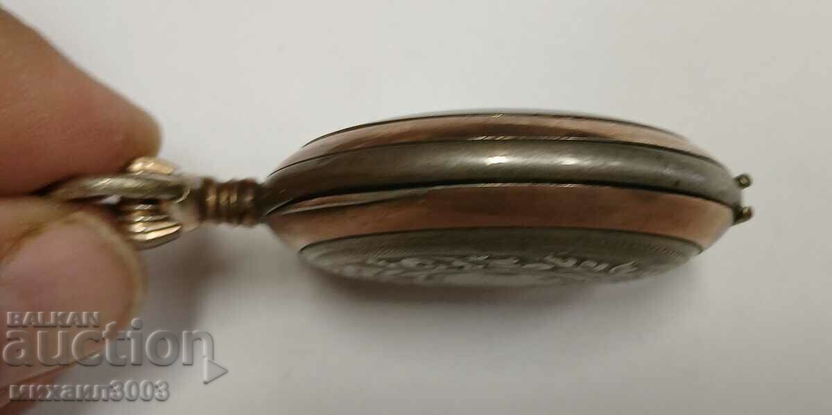 SOLID SWISS SILVER POCKET WATCH - 7