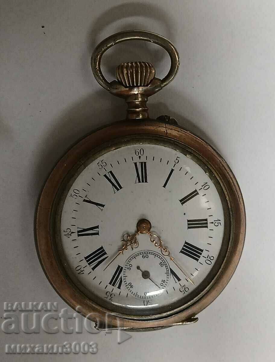 SOLID SWISS SILVER POCKET WATCH