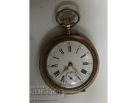 Ceas de buzunar din argint elvetian solid