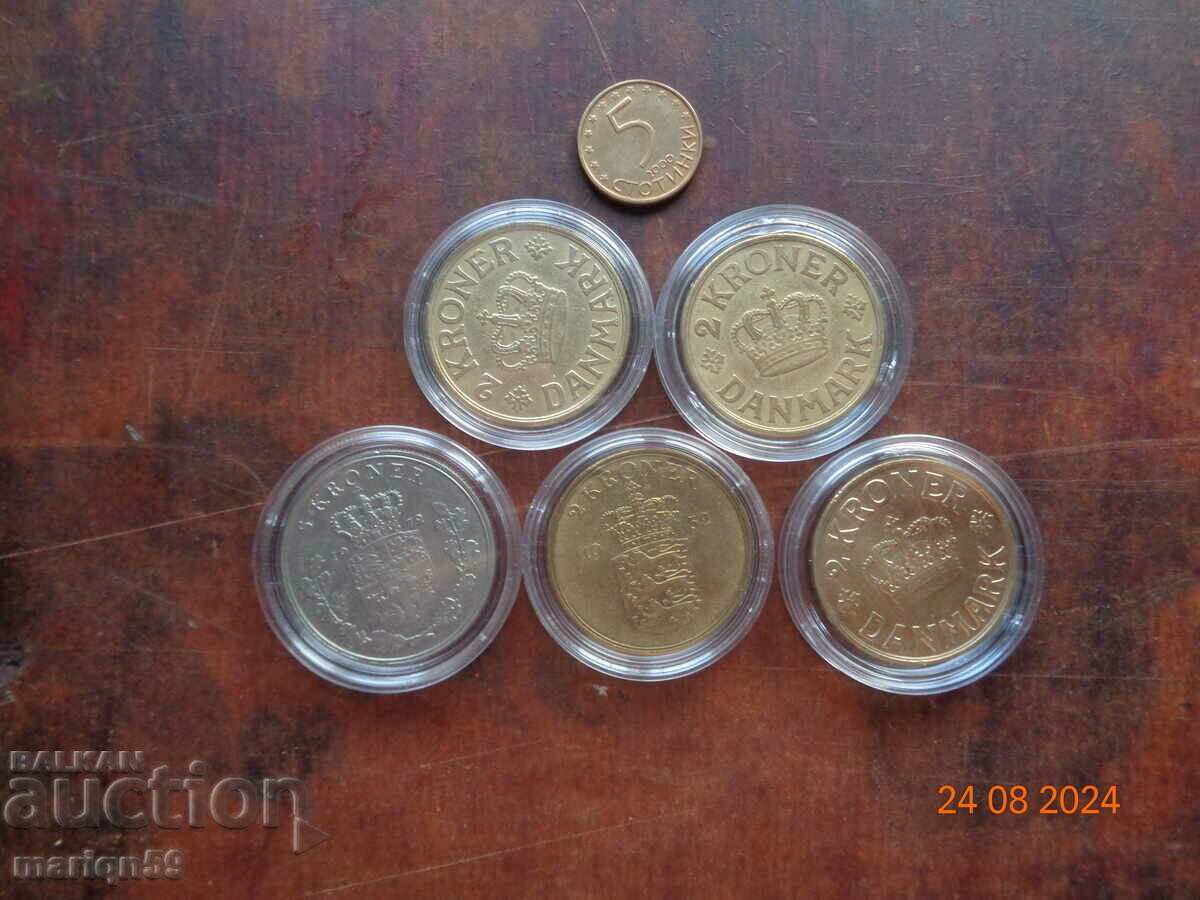 5 kroner Denmark large coins 1925-1952