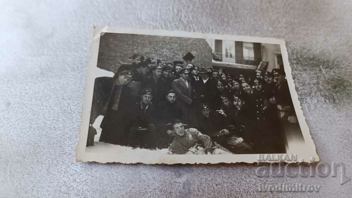 Fotografie Sofia Studenți cu profesorii lor 1933