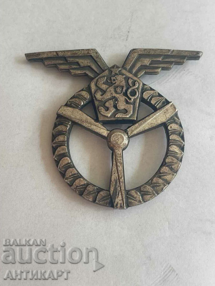 Czechoslovakia Rare Communist Air Force Pilot Badge