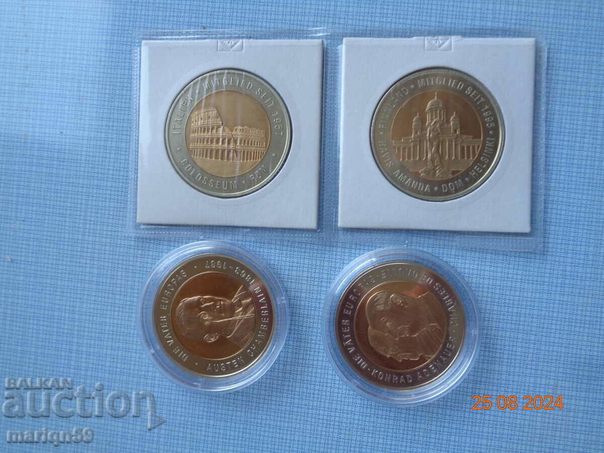 Monede euro UNC bătute în 1995 diferite cu preț € 12.23 | 23.92 BGN