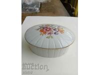 A beautiful porcelain jewelry box