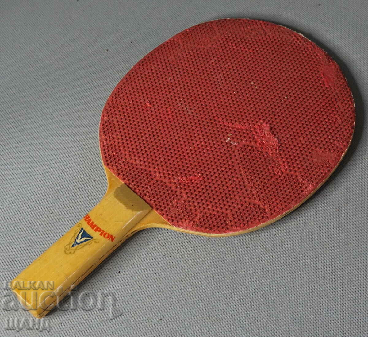 CHAMPION Old wooden table tennis racket