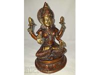 Old bronze figure statuette deity