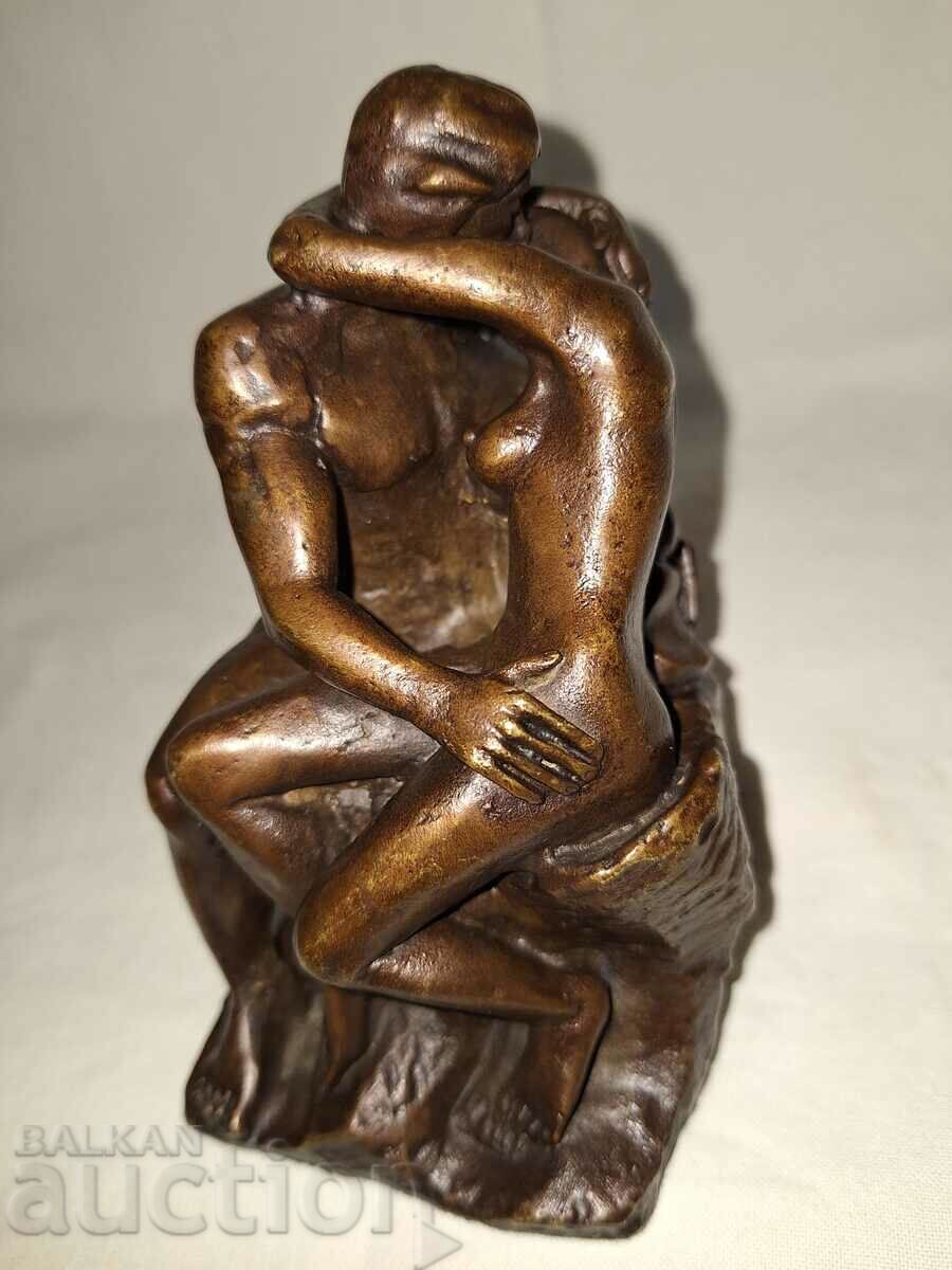 Old bronze figure statuette reproduction