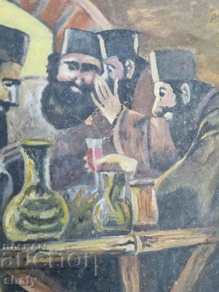 Auction  Old painting. Phaser oil