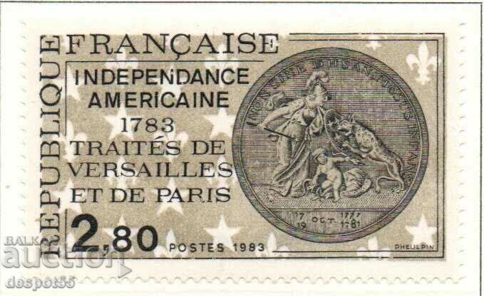 1983. France. 200 years since the Treaty of Versailles and Paris.