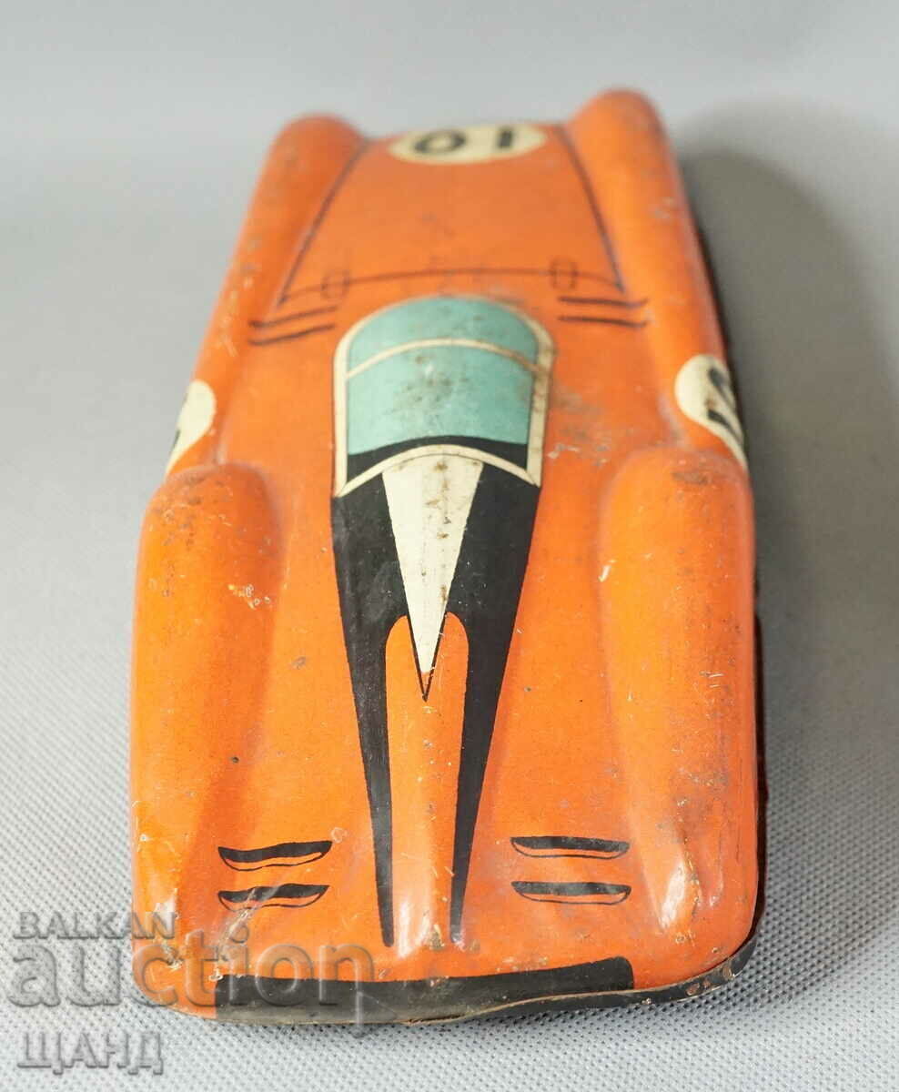 Παράδοση Παλιό βουλγαρικό μεταλλικό μηχανικό παιχνίδι μοντέλο σπορ αυτοκινήτου Παράδοση Παλιό βουλγαρικό μεταλλικό μηχανικό παιχνίδι μοντέλο σπορ αυτοκινήτου