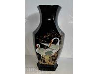 ITALIAN LARGE PORCELAIN VASE COBALT BLUE