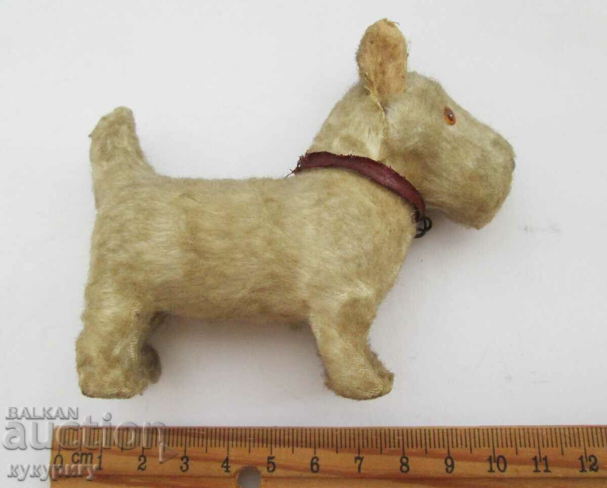 Auction Old small plush toy of a terrier dog Auction Old small plush toy of a terrier dog