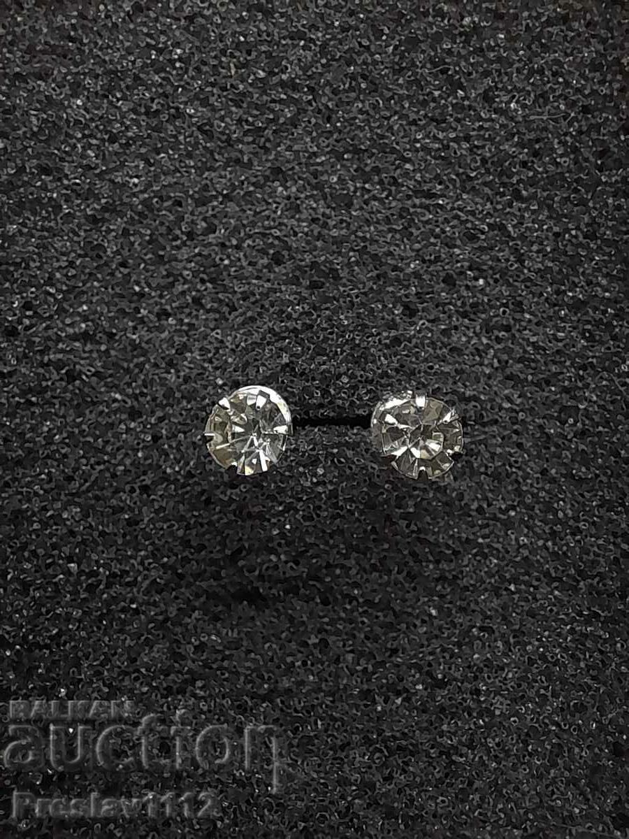 Moissanite earrings 4mm 0.6ct