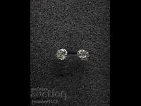 Moissanite earrings 4mm 0.6ct