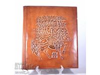 1300 de ani de stat bulgar - mapă din piele pentru diplomă