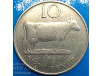 10 New Pence 1968 Guernsey