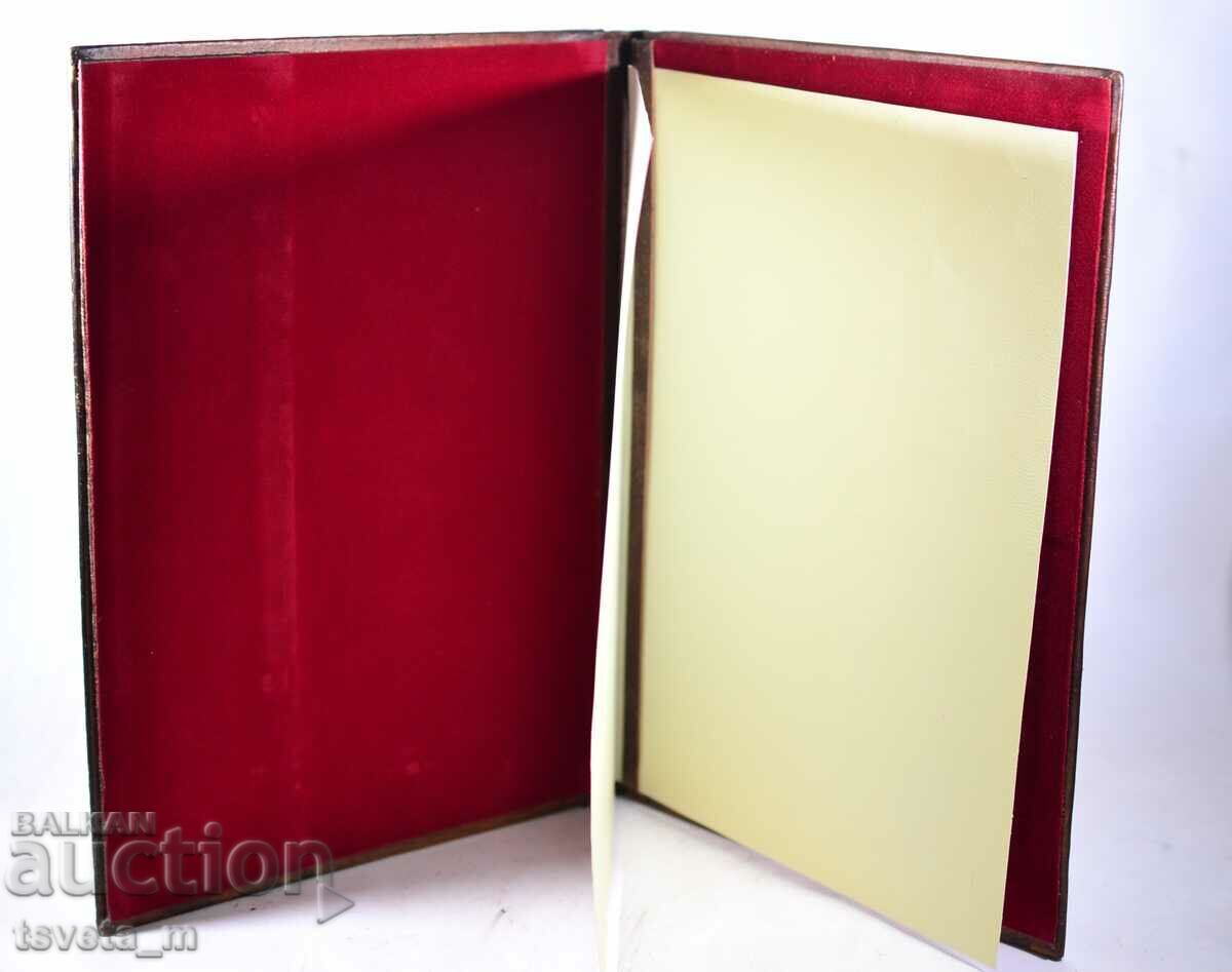 Auction  Retro Vintage 80's Luxury Leather Letter Folders