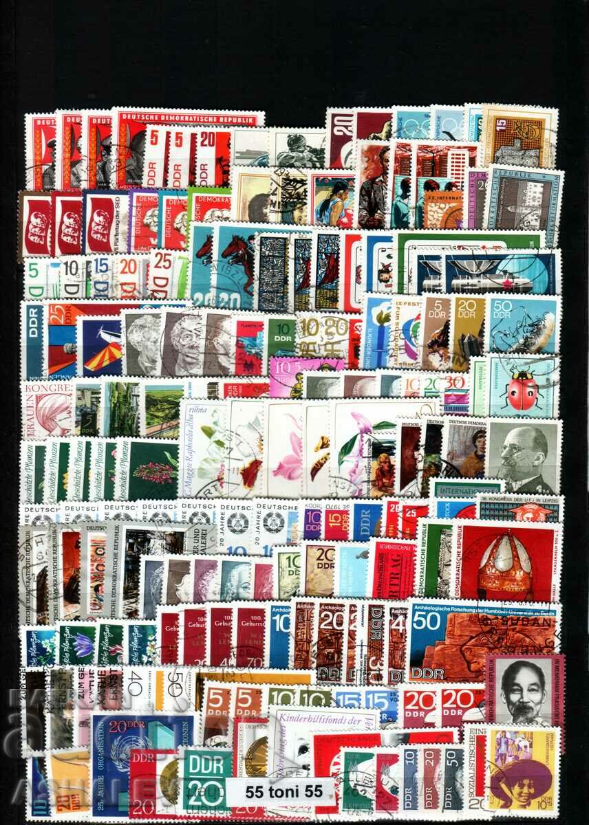 GDR lot - 1 of 330 postage stamps with seal with price 13.00 BGN | € 6.65 GDR lot - 1 of 330 postage stamps with seal with price 13.00 BGN | € 6.65