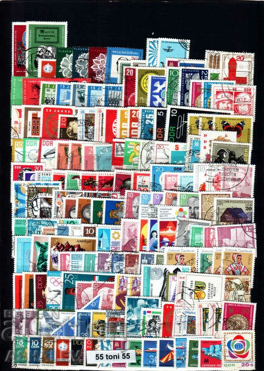 GDR lot - 3 of 330 postage stamps with seal with price 13.00 BGN | € 6.65 GDR lot - 3 of 330 postage stamps with seal with price 13.00 BGN | € 6.65