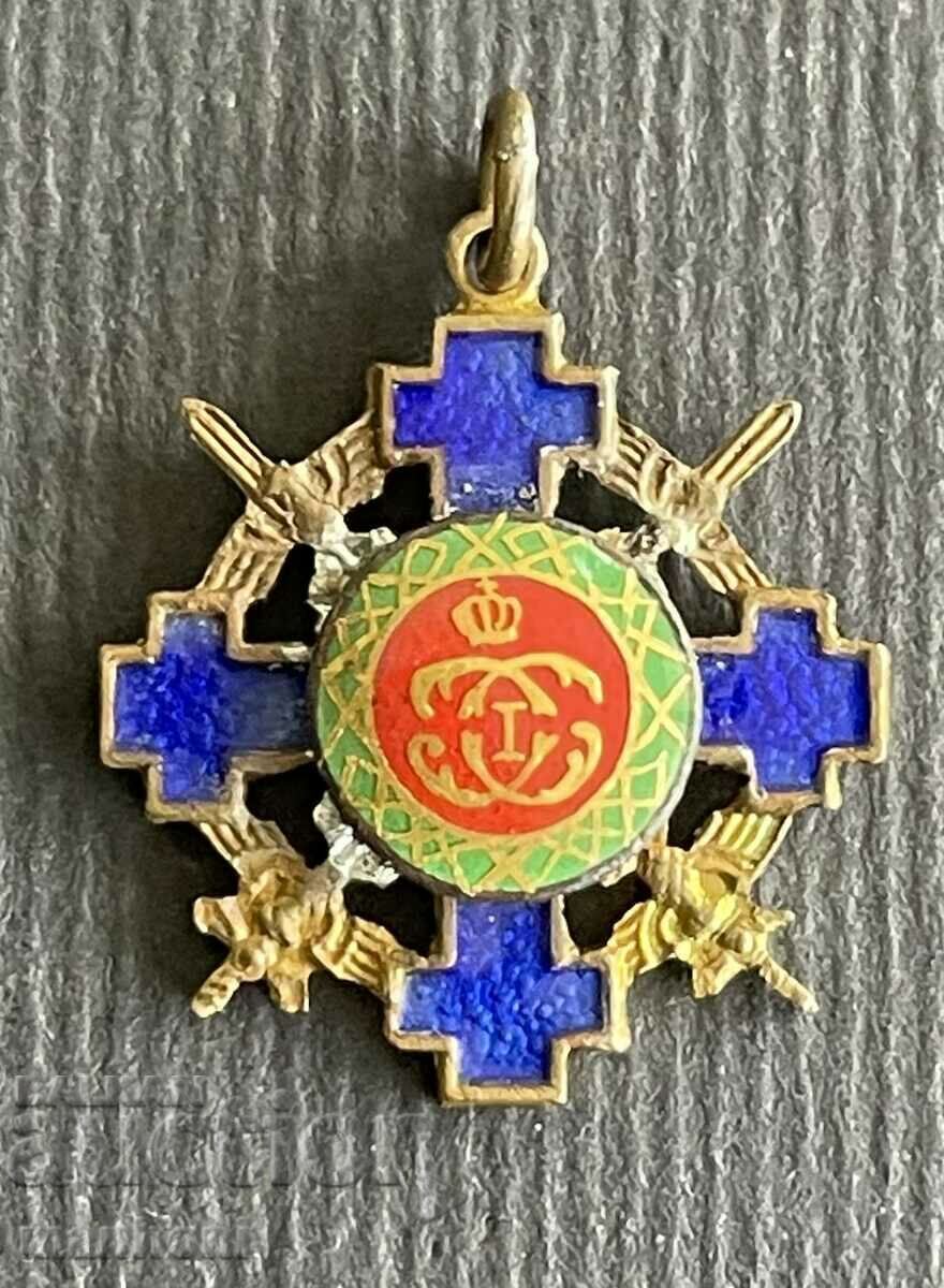 5794 Kingdom of Romania miniature order Star of Romania enamel 5794 Kingdom of Romania miniature order Star of Romania enamel
