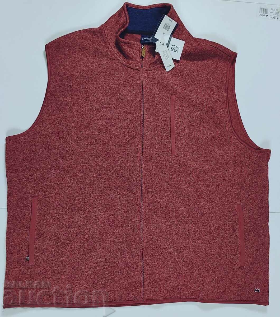 NEW MEN'S FLEECE VEST Crown & Ivy 2XL ZIPPER HEATING VEST