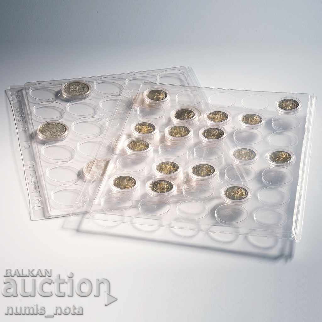 coin storage sheets in ENCAP capsules - 28/29 mm