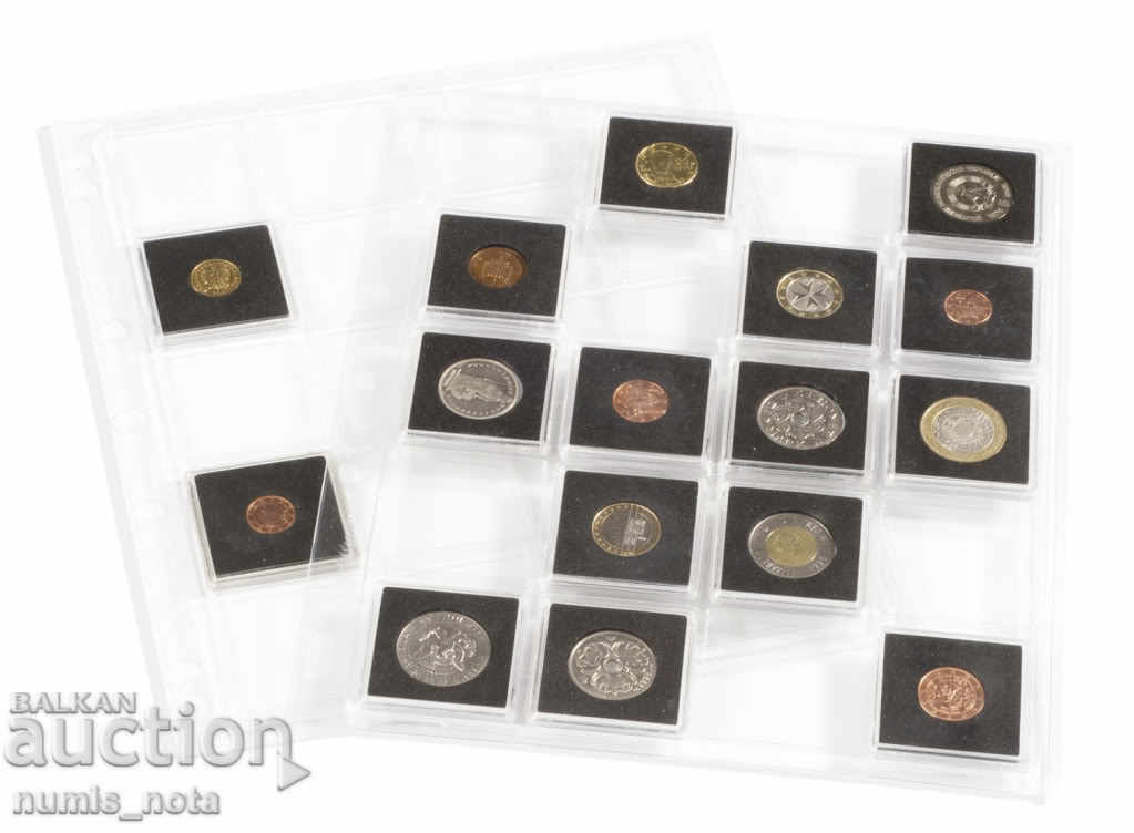 Delivery of coin storage sheets in ENCAP capsules - 22/23 mm Delivery of coin storage sheets in ENCAP capsules - 22/23 mm