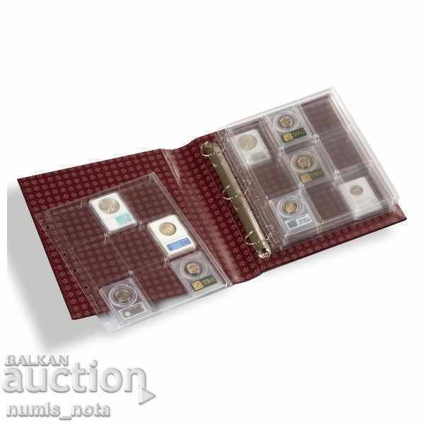 Аукцион листи за съхранение на монети в капсули ENCAP -  22/23 mm