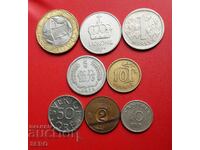 Mixed lot of 8 coins