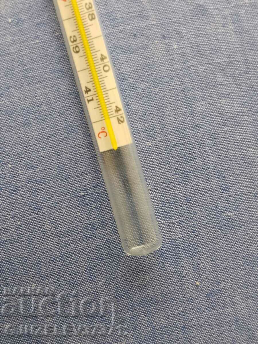 Medical mercury thermometer maximum glass with protective with price 50.00 BGN | € 25.56 Medical mercury thermometer maximum glass with protective with price 50.00 BGN | € 25.56