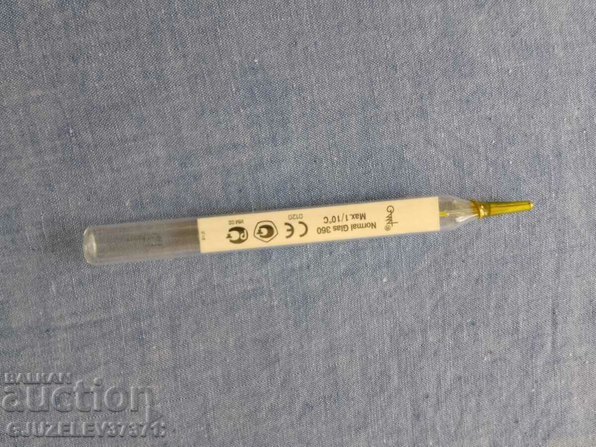 Auction Medical mercury thermometer maximum glass with protective Auction Medical mercury thermometer maximum glass with protective