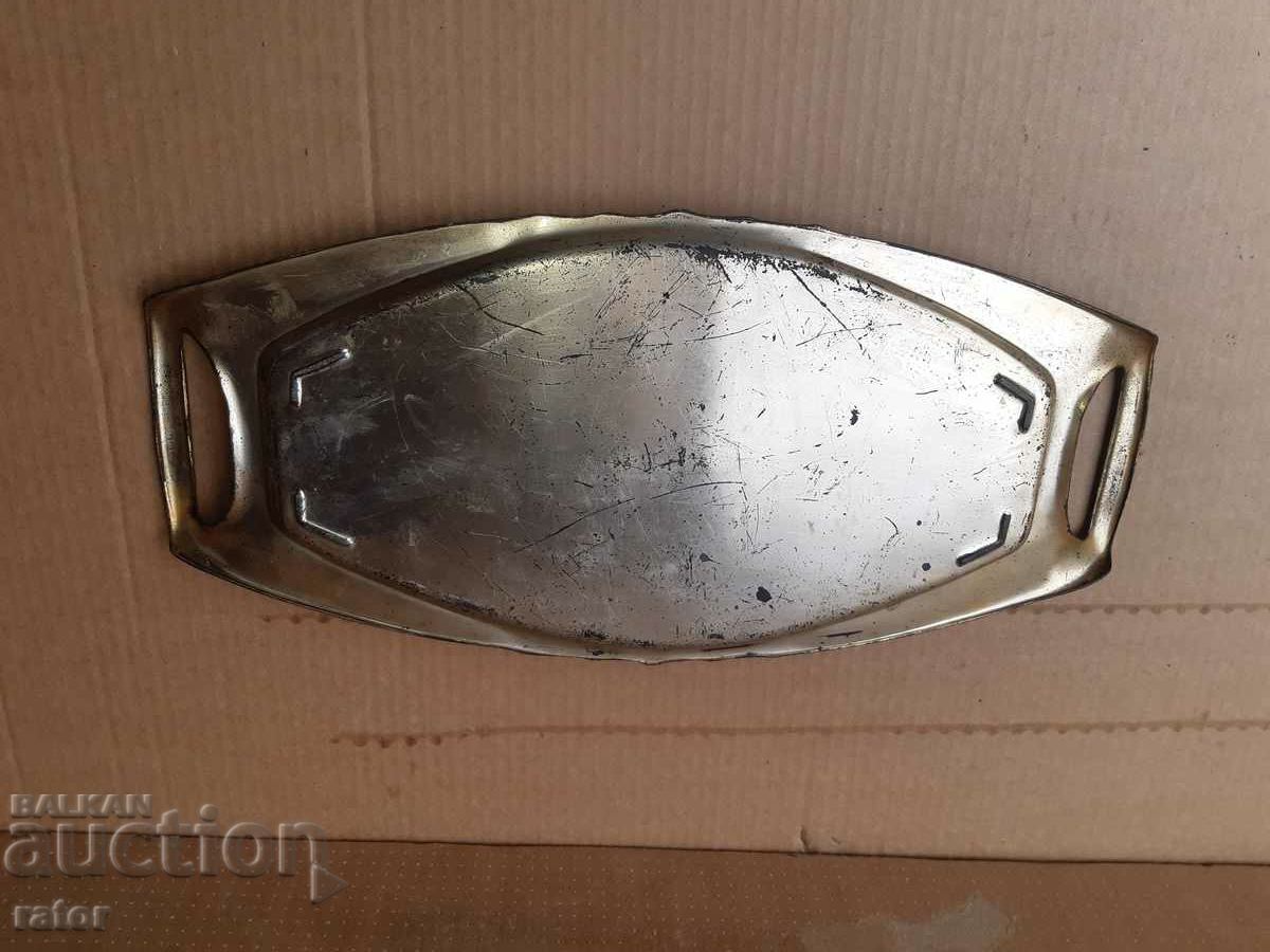 Old silver tray - 100 years old - 5
