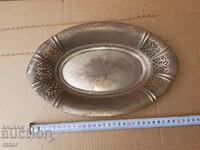 Old silver-plated dish - bonbonniera, fruit bowl - 100 years old