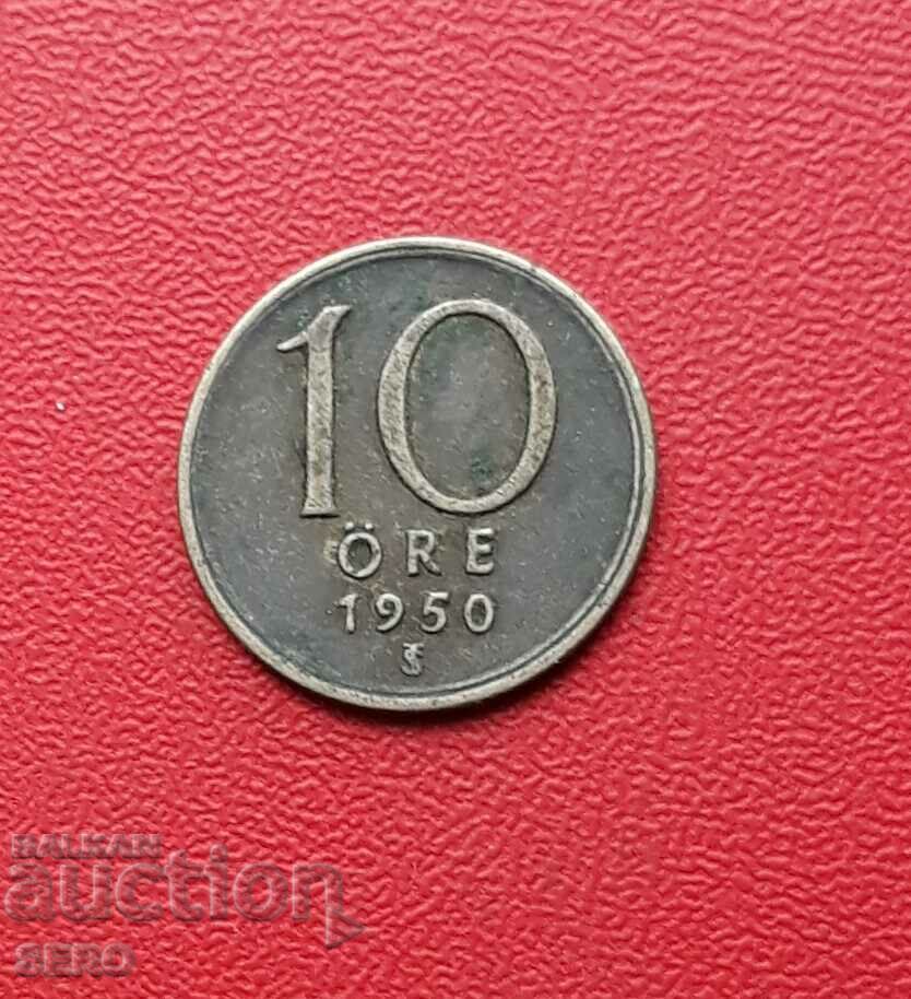 Sweden-10 yore 1950-silver