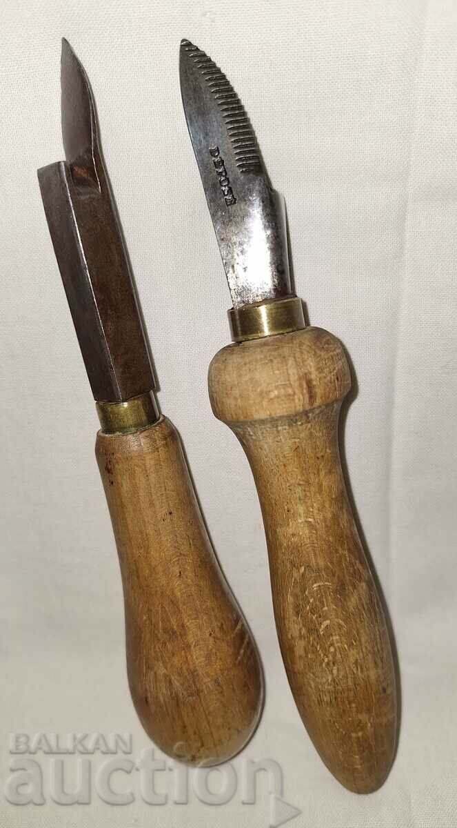 Two pieces of old craft tools