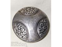 Antique silver gilt lozenge pill box--GABA