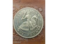 Isle of Man Five Pounds Coin