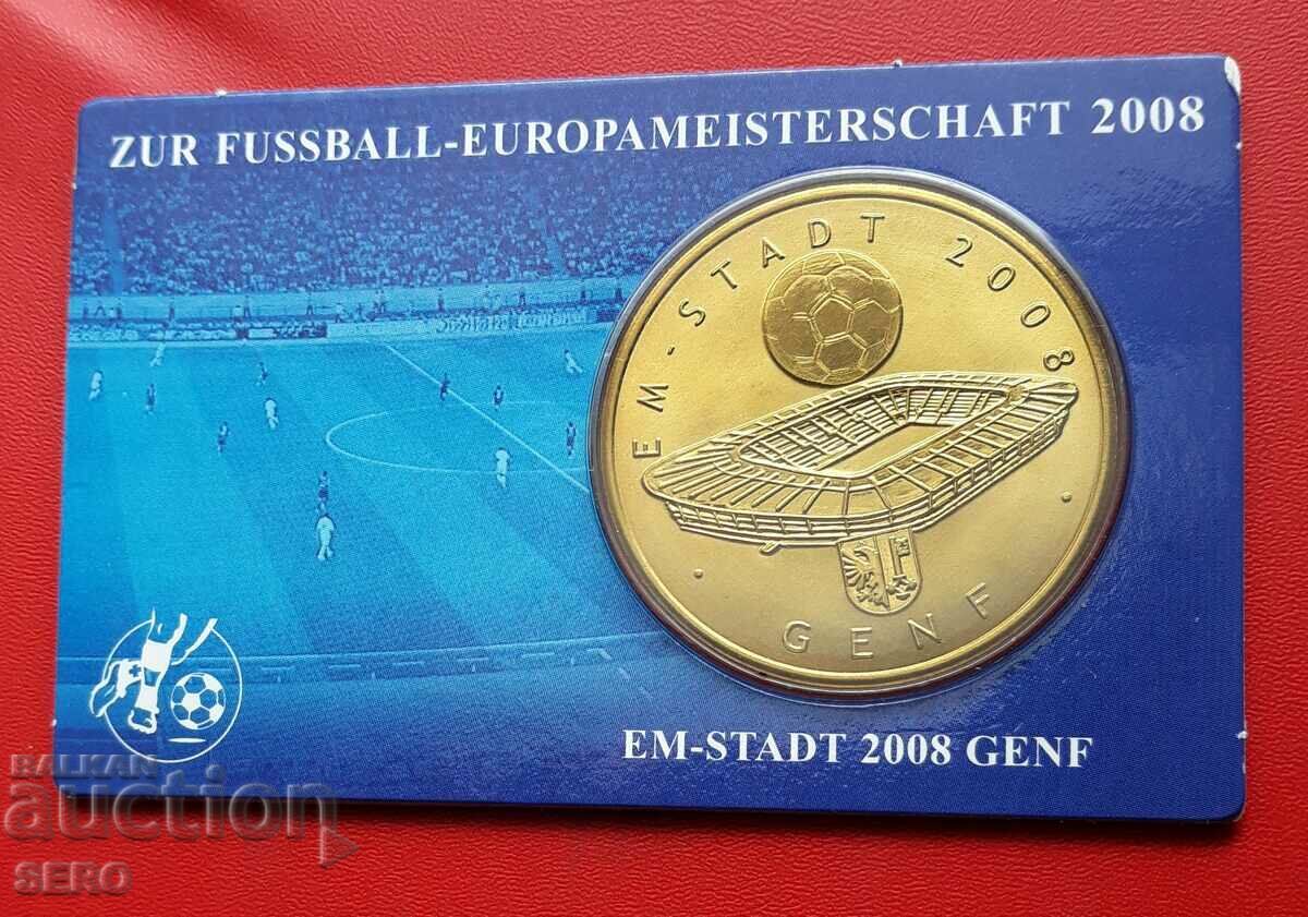 Elveția și Austria - card cu medalie pentru EUR. la fotbal 2008