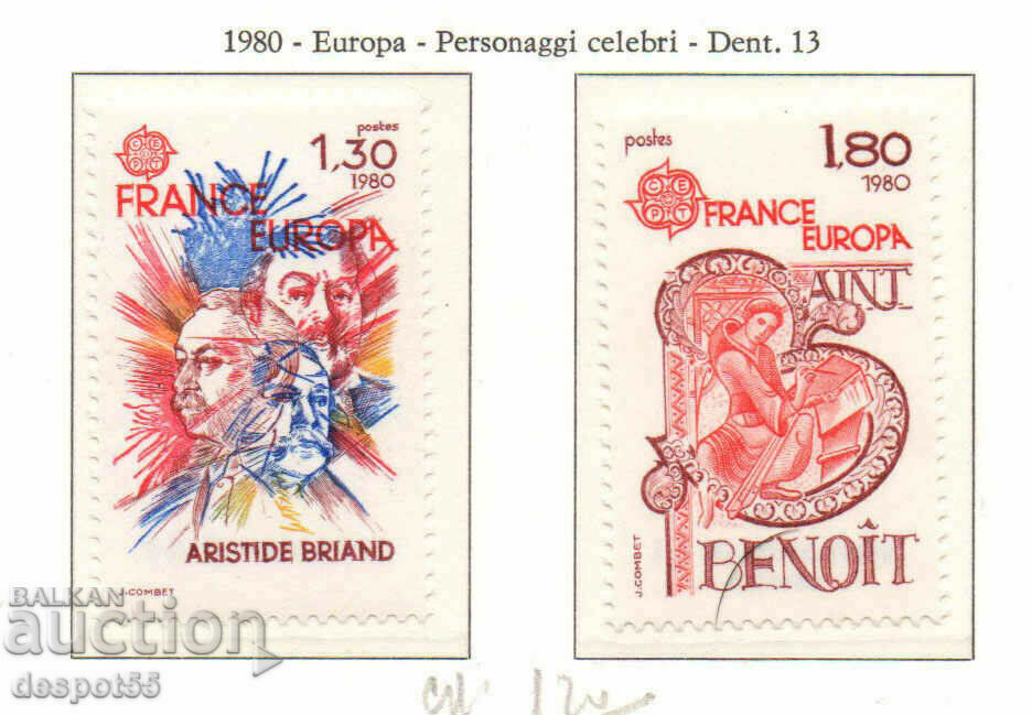 1980. France. Europe - Famous people.